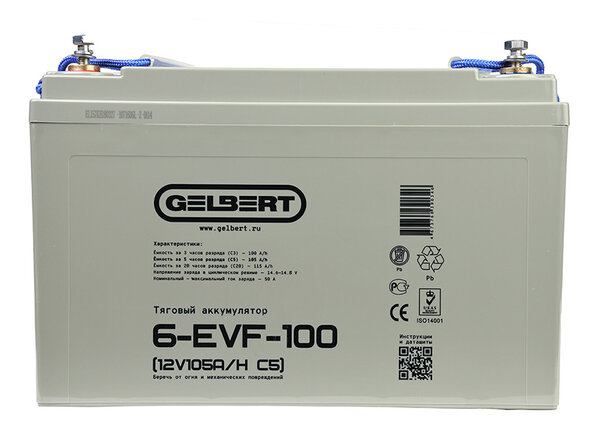 Тяговый аккумулятор Gelbert 6-EVF-100 (12V105A/H C5)