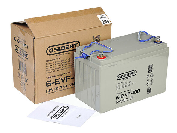 Тяговый аккумулятор Gelbert 6-EVF-100 (12V105A/H C5)