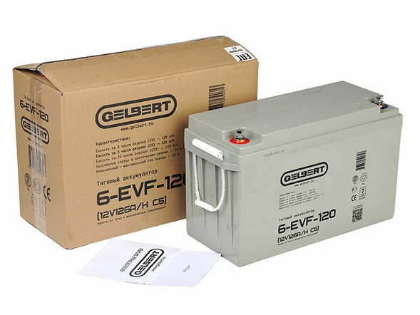 Тяговый аккумулятор Gelbert 6-EVF-120 (12V126A/H C5)