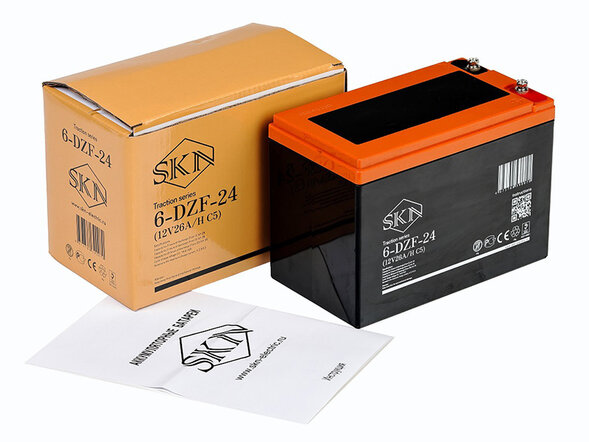 Тяговый аккумулятор SKN 6-DZF-24 (12V26A/H C5)