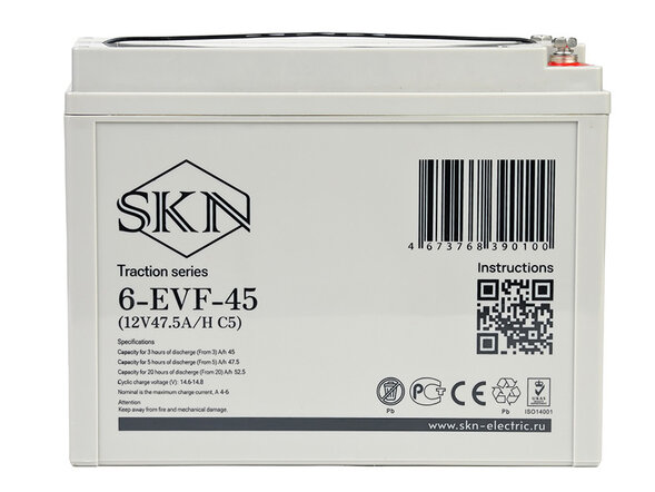 Тяговый аккумулятор SKN 6-EVF-45 (12V47.5A/H C5)