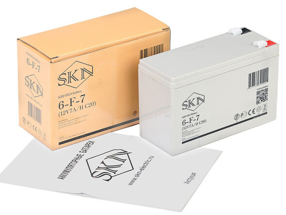 Аккумулятор для ИБП SKN 6-F-7 (12V7A/H C20)