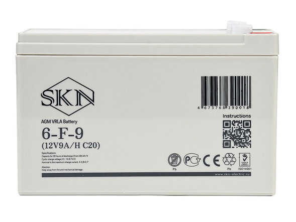 Аккумулятор для ИБП SKN 6-F-9 (12V9A/H C20)