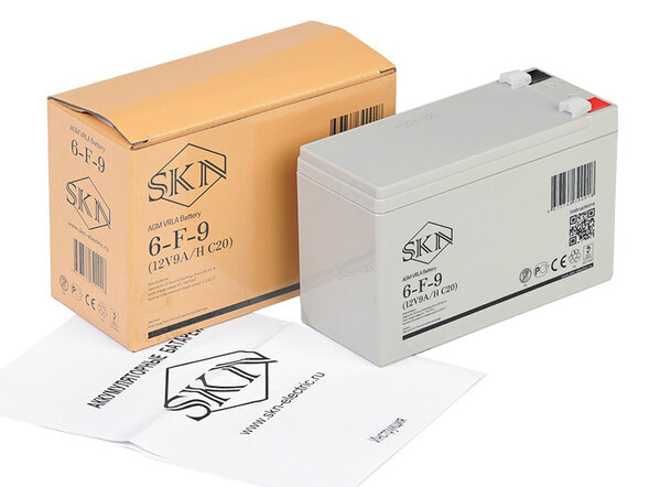 Аккумулятор для ИБП SKN 6-F-9 (12V9A/H C20)
