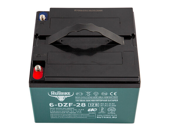 Тяговый аккумулятор RuTrike 6-DZF-28 (12V28A/H C3)