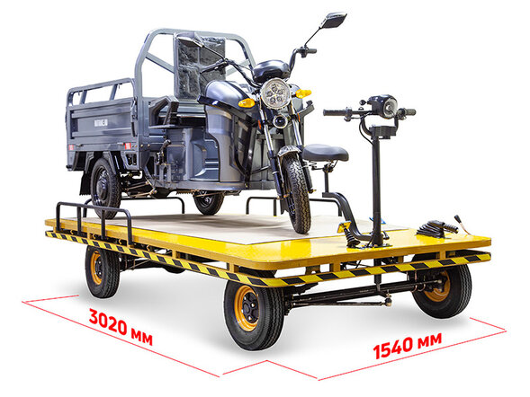 Платформенная тележка электрическая RuTrike СКЛАД 3000 NEW
