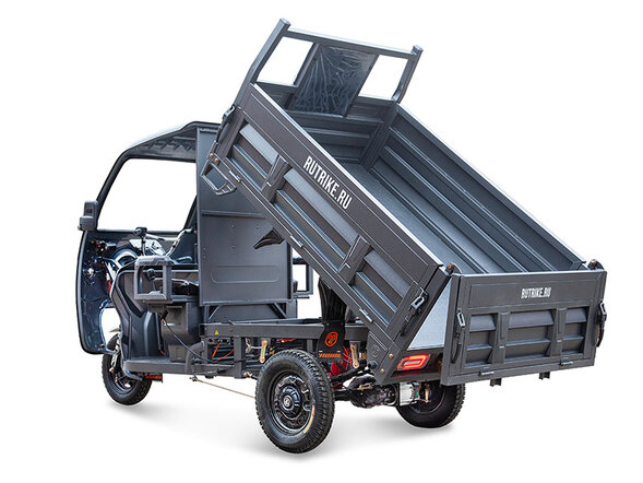 Грузовой электрический трицикл Rutrike D5 КАБИНА гидравлика 1700 (60V1200W)