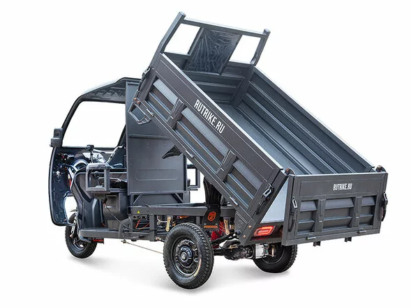 Грузовой электрический трицикл Rutrike D5 КАБИНА гидравлика 1700 (60V1200W)