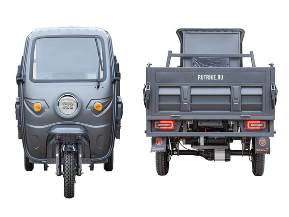 Грузовой электрический трицикл Rutrike D5 КАБИНА гидравлика 1700 (60V1200W)