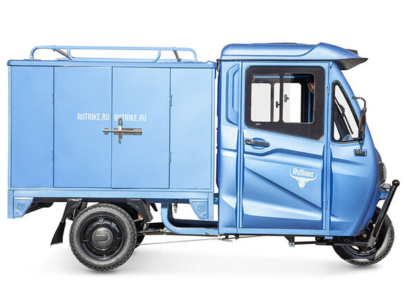 Грузовой электротрицикл Rutrike КАРГО Кабина Дуал обогрев 1500 60V1000W