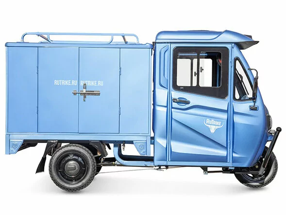 Грузовой электротрицикл Rutrike КАРГО Кабина Дуал обогрев 1500 60V1000W