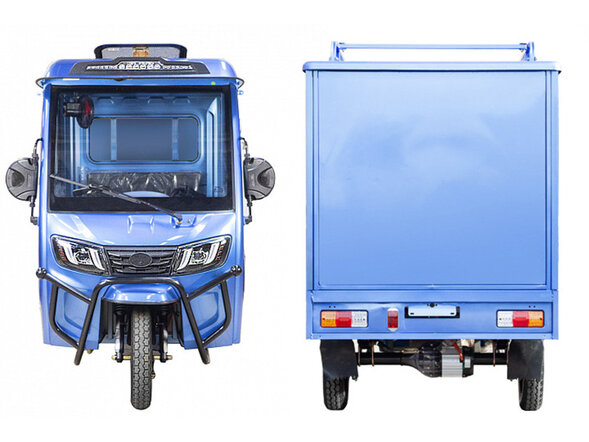 Грузовой электротрицикл Rutrike КАРГО Кабина Дуал обогрев 1500 60V1000W