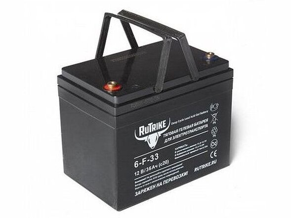 Тяговый аккумулятор RuTrike 6-F-33 (12V36A/H C20)