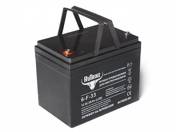 Тяговый аккумулятор RuTrike 6-F-33 (12V36A/H C20)