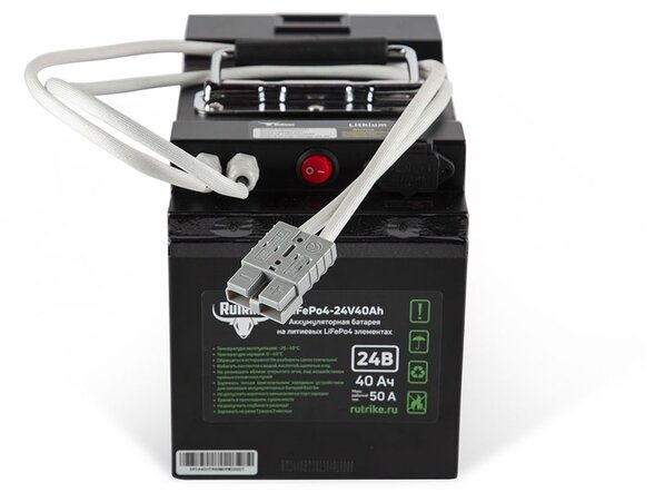 Тяговый аккумулятор Rutrike LiFePO4 24V40Ah (50A)