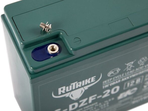 Тяговый гелевый аккумулятор RuTrike 6-DZF-20 (12V20A/H C2)