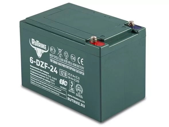 Тяговый аккумулятор RuTrike 6-DZF-24 (12V24A/H C2)