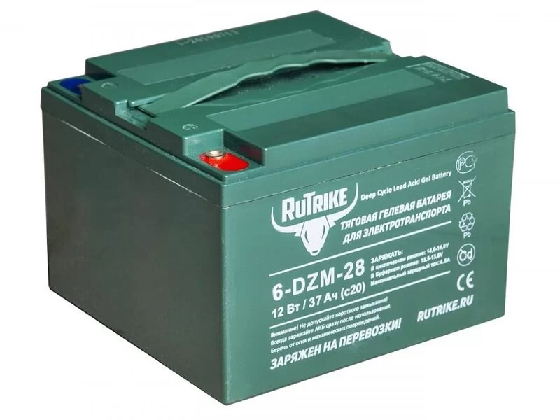 Тяговый аккумулятор RuTrike 6-DZM-28 (12V28A/H C3)