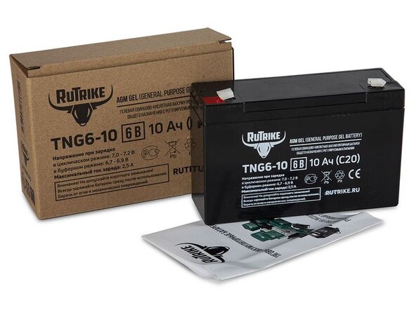 Аккумуляторная батарея RuTrike TNG6-10 (6V10A/H C20)