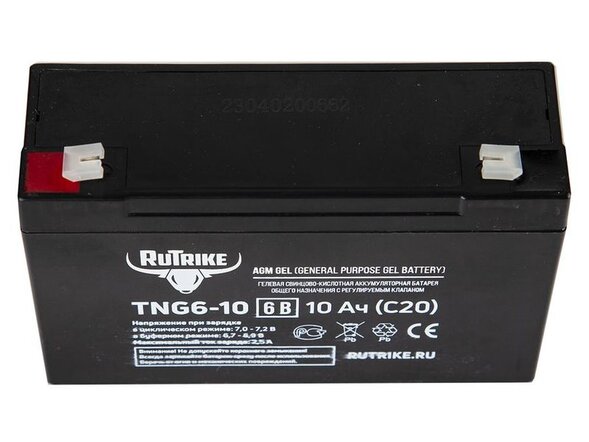 Аккумуляторная батарея RuTrike TNG6-10 (6V10A/H C20)