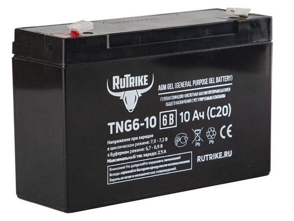 Аккумуляторная батарея RuTrike TNG6-10 (6V10A/H C20)