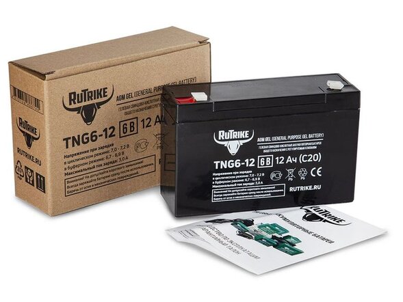 Аккумуляторная батарея RuTrike TNG6-12 (6V12A/H C20)