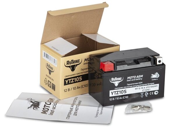 Аккумулятор стартерный для мототехники Rutrike YTZ10S (12V/10Ah)