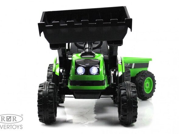 Детский электромобиль трактор-погрузчик с прицепом HL395