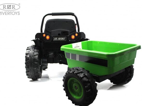 Детский электромобиль трактор-погрузчик с прицепом HL395