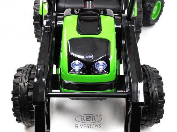 Детский электромобиль трактор-погрузчик с прицепом HL395