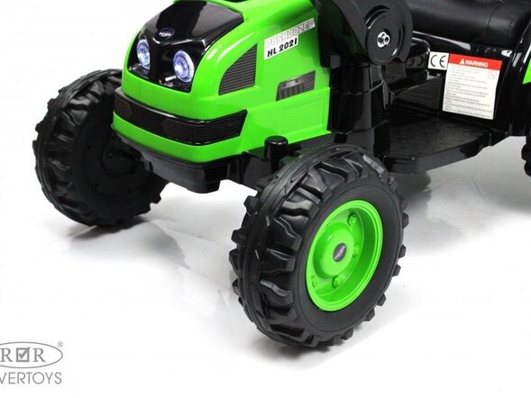 Детский электромобиль трактор-погрузчик с прицепом HL395