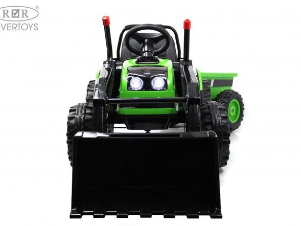 Детский электромобиль трактор-погрузчик с прицепом HL395