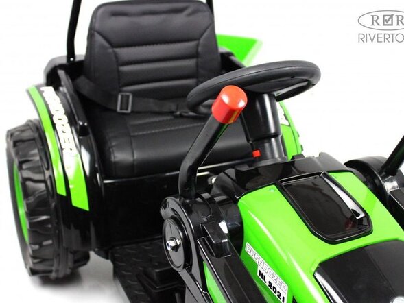 Детский электромобиль трактор-погрузчик с прицепом HL395