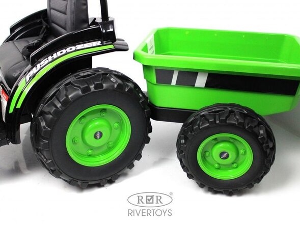 Детский электромобиль трактор-погрузчик с прицепом HL395