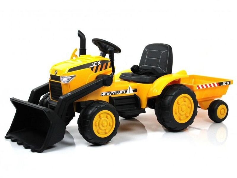 Детский электромобиль трактор-погрузчик с прицепом P222PP