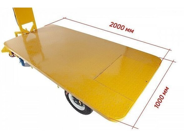 Платформенная электрическая тележка RuTrike ПЛИТА 2000