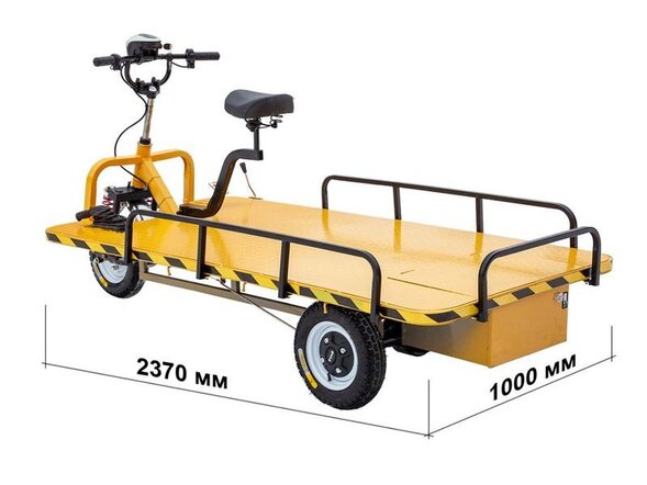 Платформенная тележка электрическая RuTrike ТАКСА ВАЙД