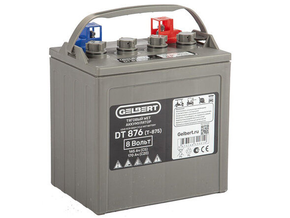 Аккумулятор тяговый WET Gelbert DT876 (8V145A/H C5) [T-875]