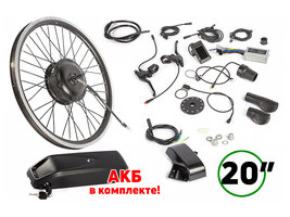 Мотор-колесо (комплект) Gelbert 36V 350W LCD 20 передний + АКБ 36V 10Ah (HL)
