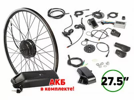 Мотор-колесо (комплект) Gelbert 36V 350W LCD 27,5 передний + АКБ 36V 10Ah (HL)