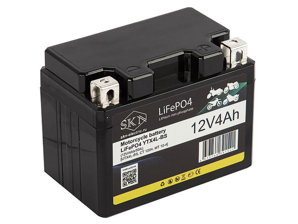 Аккумулятор для мототехники SKN LiFePO4 YTX4L-BS (12V/4Ah/50A)