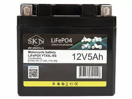 Аккумулятор для мототехники SKN LiFePO4 YTX5L-BS (12V/5Ah/80A)