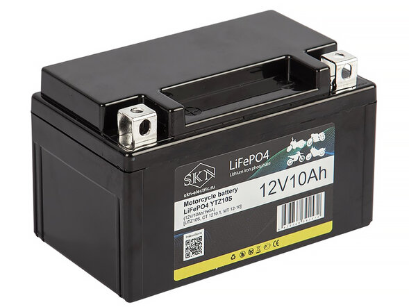 Аккумулятор для мототехники SKN LiFePO4 YTZ10S (12V/10Ah/190A)