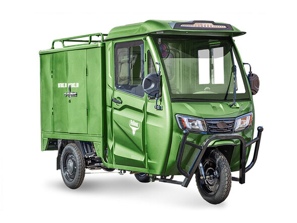 Грузовой электротрицикл Rutrike КАРГО Кабина Дуал обогрев 1500 60V1000W