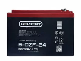 Аккумулятор тяговый Gelbert 6-DZF-24 (12V24A/H C3)