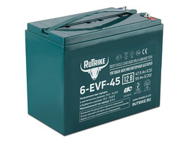 Аккумулятор тяговый Rutrike 6-EVF-45 (12V45A/H C5)