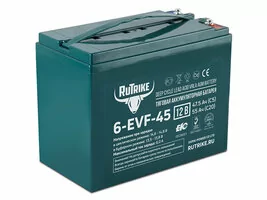 Аккумулятор тяговый Rutrike 6-EVF-45 (12V45A/H C5)
