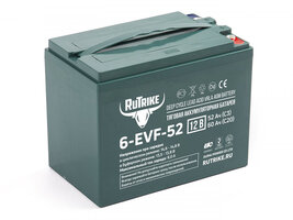 Аккумулятор тяговый Rutrike 6-EVF-52 (12V52A/H C5)