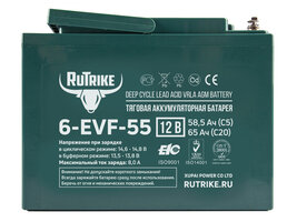 Аккумулятор тяговый Gelbert 6-EVF-55 (12V55A/H C3)