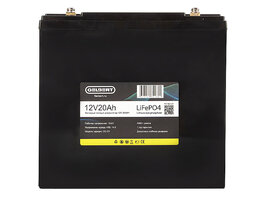 Аккумуляторная батарея литиевая Gelbert LiFePO4 (12V/20Ah/20A) [6-DZF-20, 6-DZM-20]